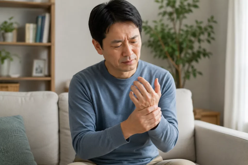 活動後輕揉手腕與手指關節
